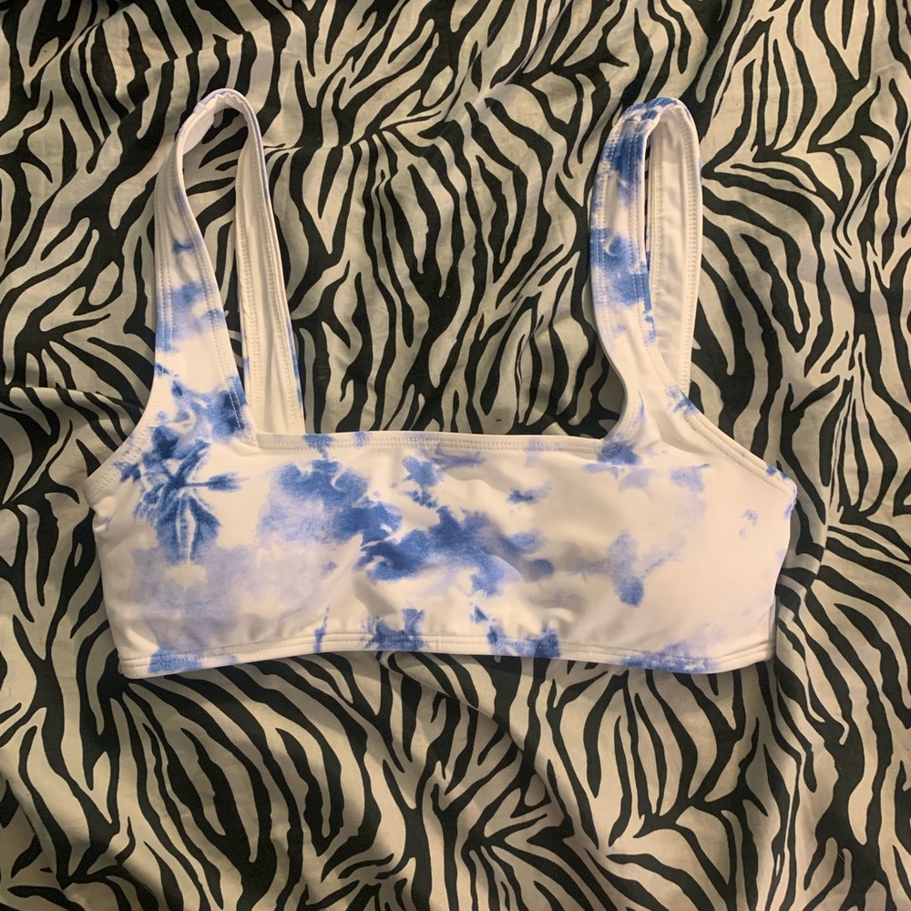Forever21  blue tie dye bikini